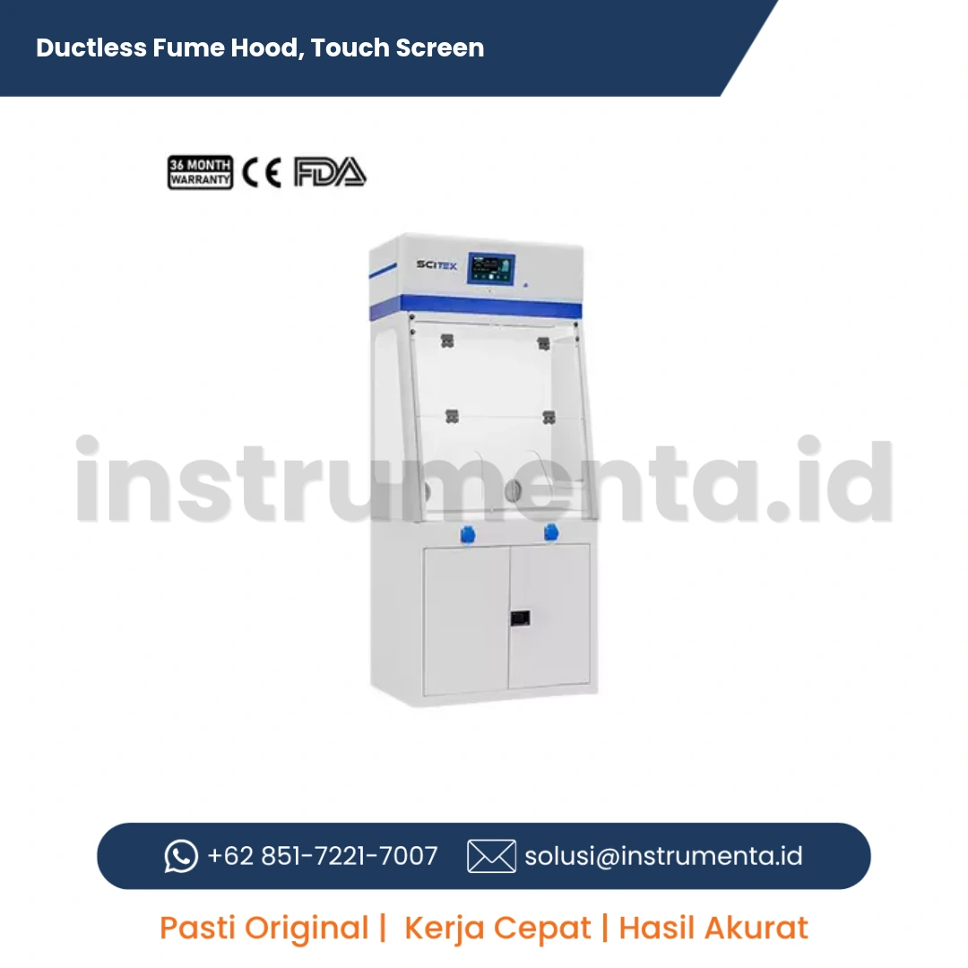 Authorized Distributor Ductless Fume Hood SCITEK FMH-DLII Series Lemari Asam Tanpa Pipa Touchscreen Intelligent Filter Laboratorium